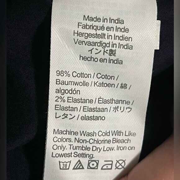 J Crew Factory NWT Faux-wrap Sleeveless Mini Dress Size 10 Navy Blue (Runs Small - Picture 7 of 8